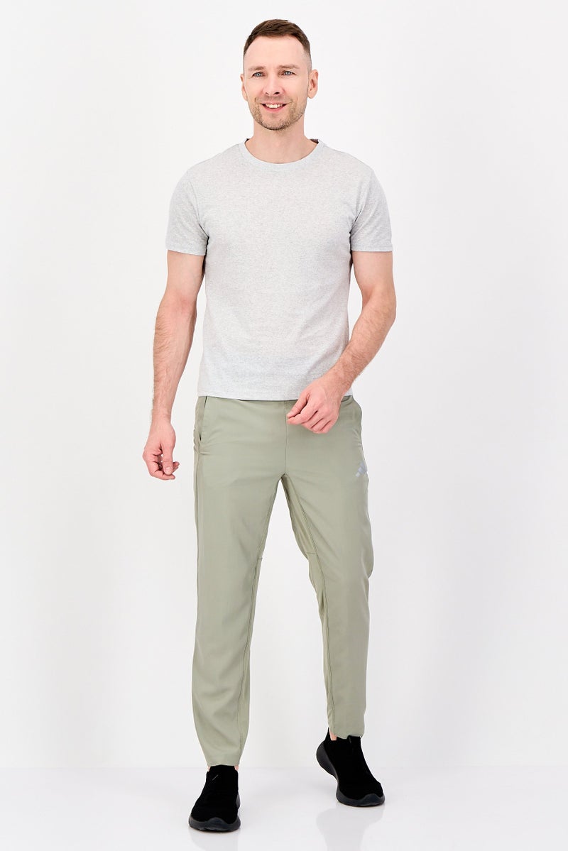 Adidas سروال رياضي للرجال بشعار العلامة التجارية، رمادي - Image 4